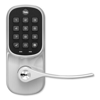 Yale Assure Lock Lever Pushbutton Keypad, Standalone (No Smart Module), Satin Nickel